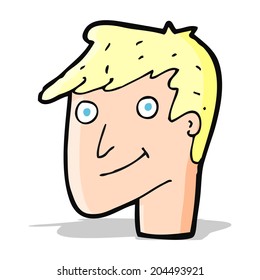 hombre feliz de dibujos animados