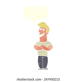 cartoon happy man