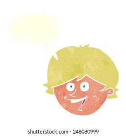 cartoon happy man