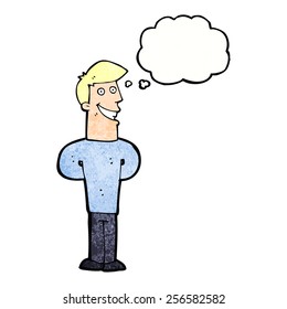 cartoon happy man