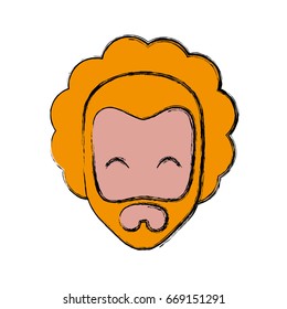 cartoon happy man