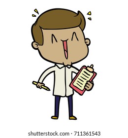 Cartoon-Happy-Mann
