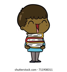 hombre feliz de dibujos animados