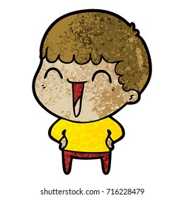 cartoon happy man