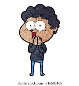 cartoon happy man
