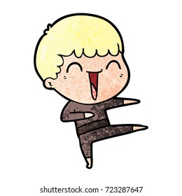 cartoon happy man