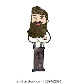 hombre feliz con barba