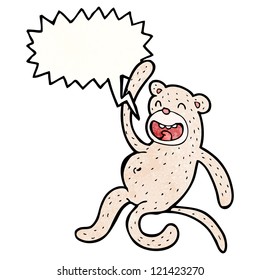 cartoon happy monkey
