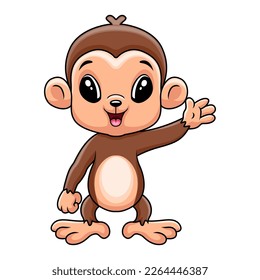 Cartoon Happy-Affe-Hand