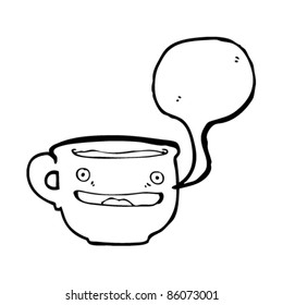 cartoon happy mug