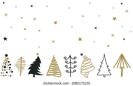 Cartoon happy new year, 2022 greeting card. Winter christmas holiday background