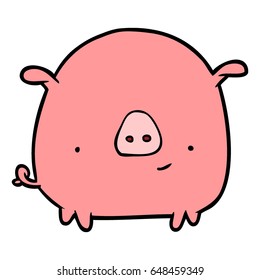 Cartoon-Happy-Schwein