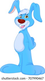 Cartoon happy rabbit