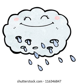 nube feliz de dibujos animados
