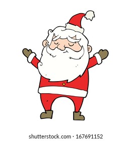 cartoon happy santa claus