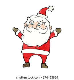 cartoon happy santa claus