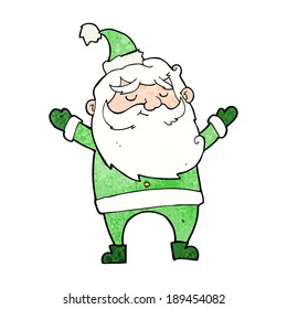 cartoon happy santa claus