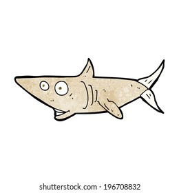 cartoon happy shark