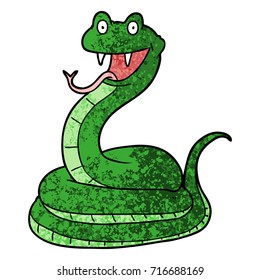 cartoon happy snake