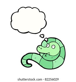 cartoon happy snake