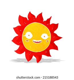 sol feliz de dibujos animados