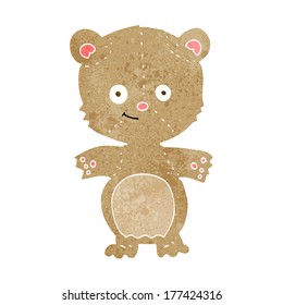 cartoon happy teddy bear