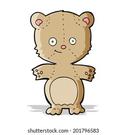 cartoon happy teddy bear