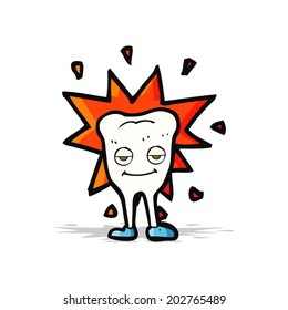 diente feliz de dibujos animados