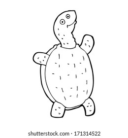 cartoon happy turtle
