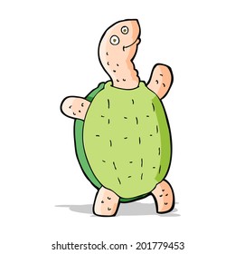 cartoon happy turtle