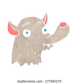 caricatura de lobo feliz