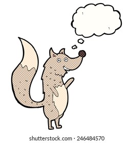 cartoon happy wolf