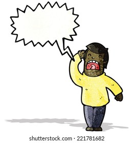 Cartoon mit schwerem Gehör