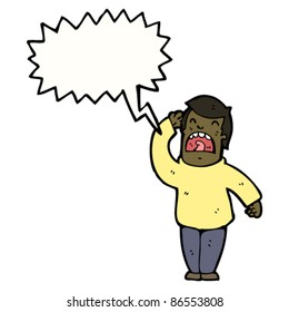 cartoon hard of hearing man