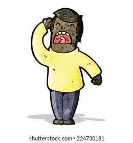 caricatura difícil de escuchar gritando