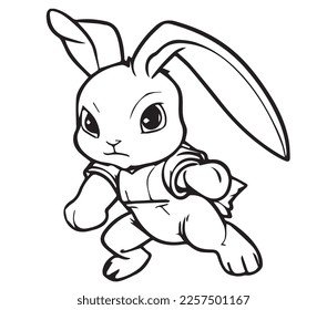 Cuchara de dibujos animados en blanco y negro para colorear. Ilustración del vector