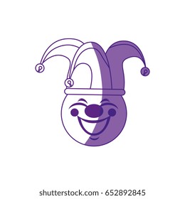 cartoon harlequin icon