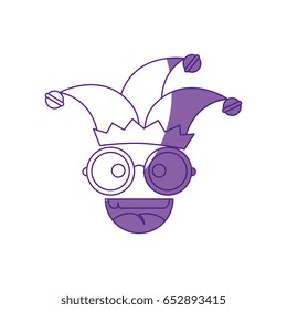 cartoon harlequin icon