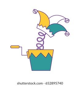 cartoon harlequin icon