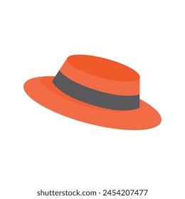 Cartoon hat illustration on white background.
