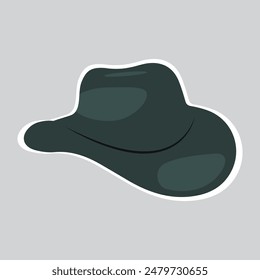 Cartoon hats. Female and male headwear, derby and cowboy, straw hat, cap, panama and cylinder. Summer women vintage fashion hats vector. Illustration female and male accessory ca or hat