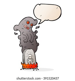 caricatura perseguida con una burbuja de discursos