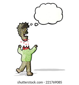 hombre sin cabeza de caricatura