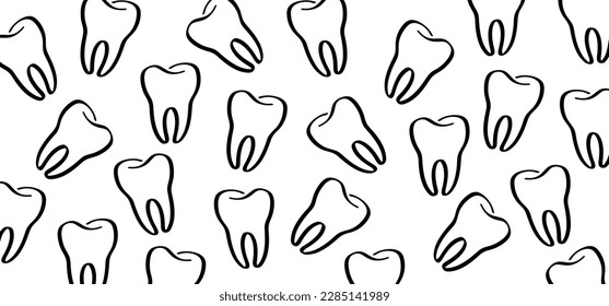 Cartoon healthy, tooth with gums. Molar pattern. Vector drawing silhouette icon. Damage teeth or tooth with caries. Cracked tooth, mouth and dental, damaged. Strong enamel, disease.