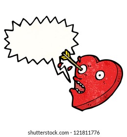 cartoon heart with arrow