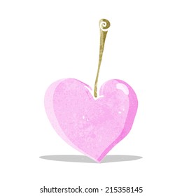 cartoon heart cherry