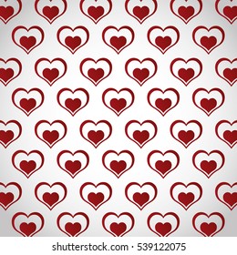 cartoon heart pattern love image vector illustration design 