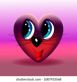 cartoon heart vector illustration
