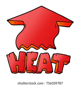 cartoon heat symbol