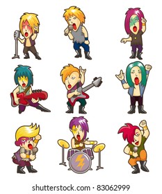 Cartoon Heavy Metal rock music band